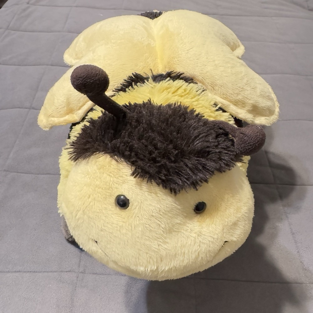 Pillow Pet Bumbly Bumble Bee 18" Plush‎ Original Yellow Brown Retired 2010